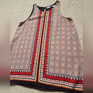 🌈Max Studio Geometric Print Sleeveless Top Size Small/Medium